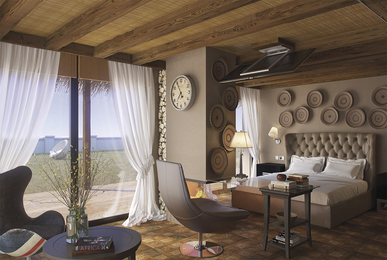 Villa Cala D'Ór El Campello luxury principal bedroom, luxury house, new building, marble swimming pool