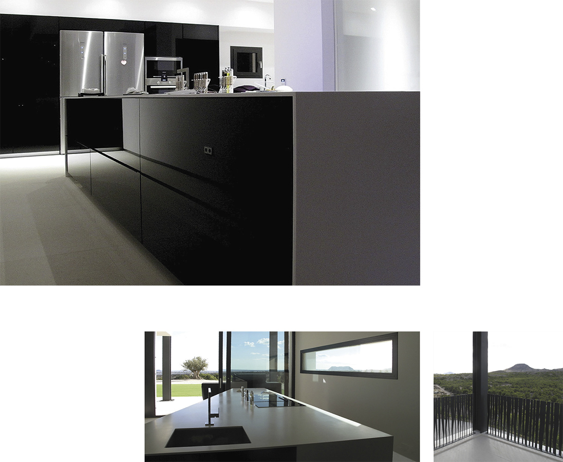Villa Bella Mutxamiel luxury kitchen modernist, new building Alicante Campello